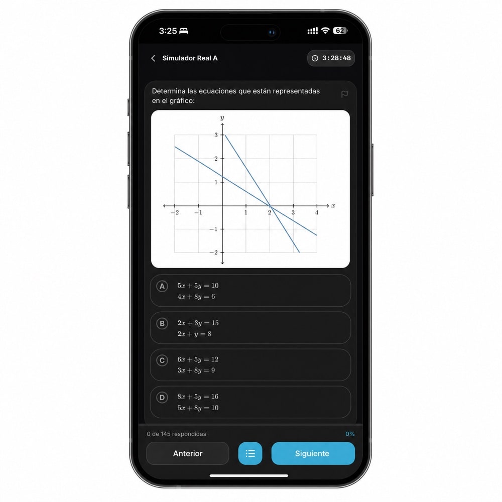 Simulador del examen UABC en la app de Superfy