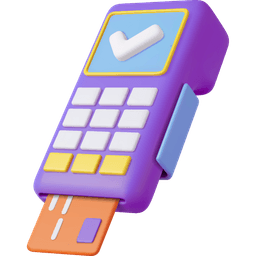 Terminal bancaria para pagos con tarjeta de crédito o débito