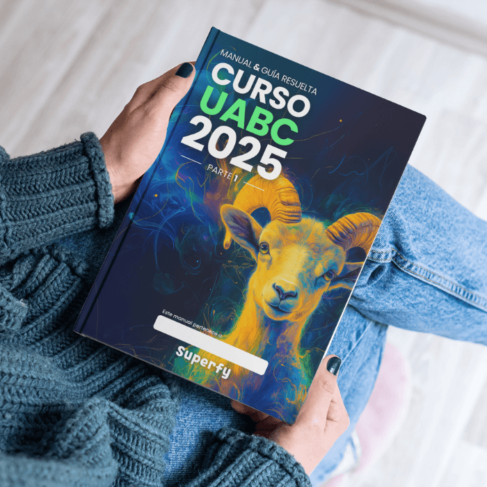 Manual actualizado 2026 para el curso UABC con ejercicios y material de estudio exclusivo